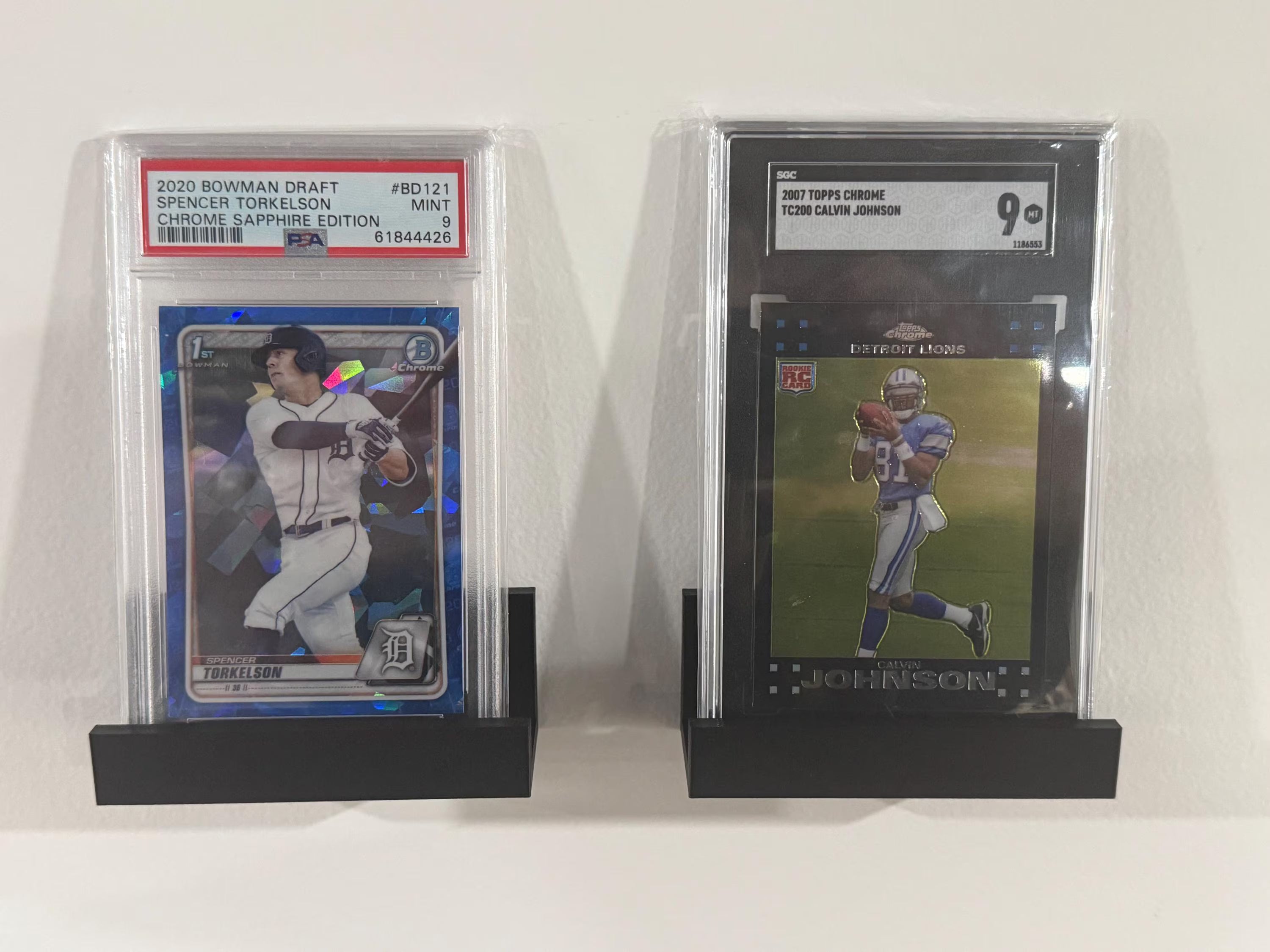 Pokémon & Sports Card Wall Mount Display, Single Card Holder with Wall Mount