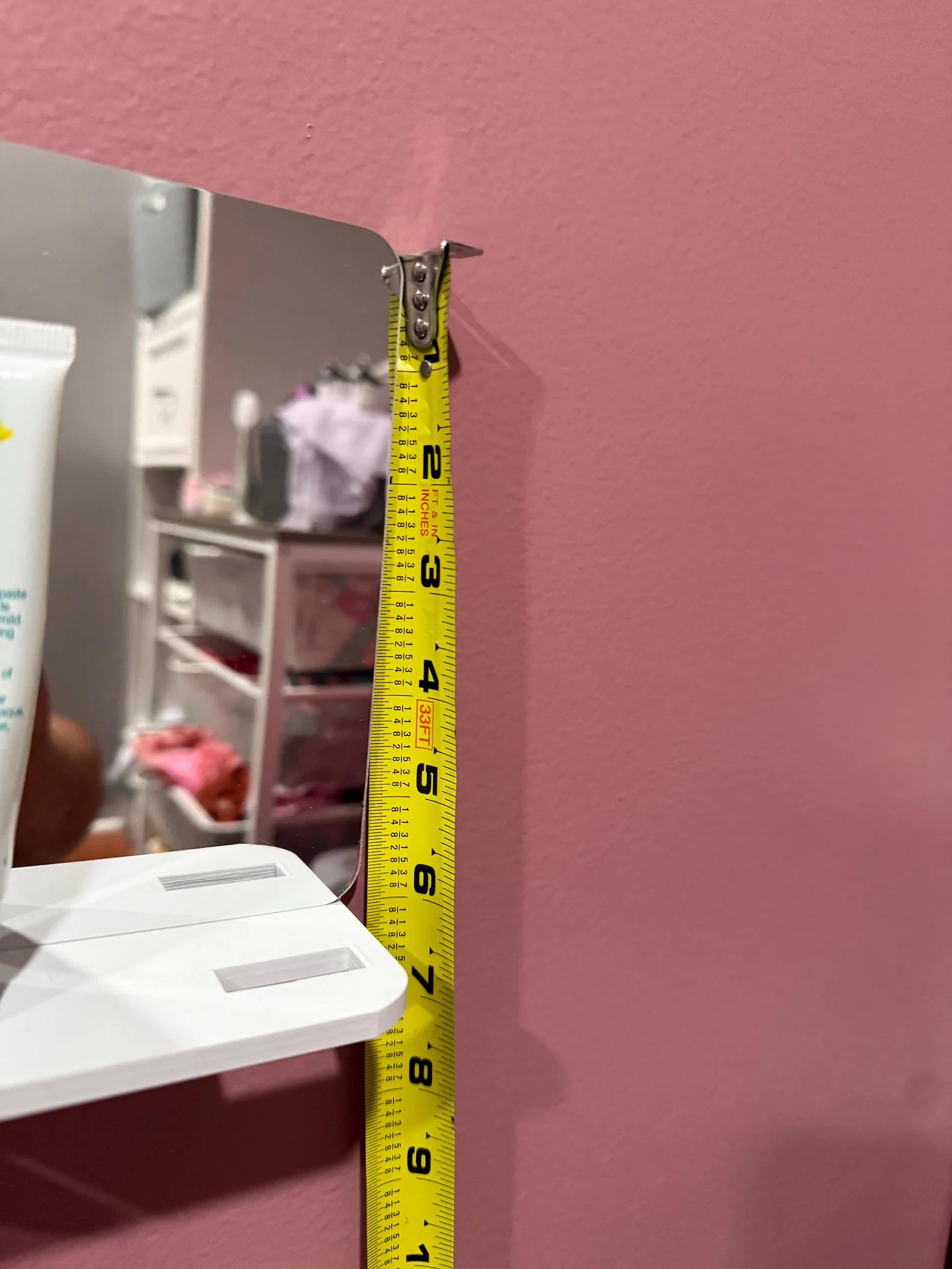 Montessori Toddler Self-Care Station: Kid's Bathroom Organizer with Mirror